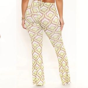 Fashion nova In a trance flare pants